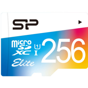 Silicon Power Elite Color microSDXC 256GB Class 10 UHS-I + adapter (SP256GBSTXBU1V20SP) в Хмельницькому