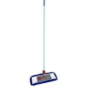 Швабра Wermop 120 см с насадкой Extra Cotton Wet Mop 40 см Синяя (SA0004) ТОП в Хмельницком