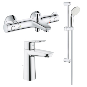 Набор смесителей Grohe Grohtherm 800 + BauLoop 34550TM лучшая модель в Хмельницком