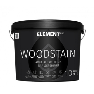 Аква-антисептик для дерева ELEMENT PRO WOODSTAIN, 10 л МАХАГОН краща модель в Хмельницькому