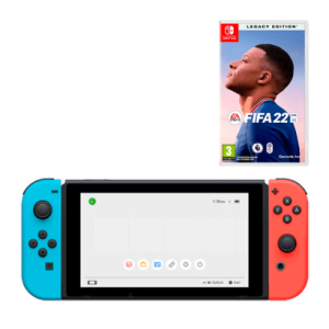 хороша модель Набір Консоль Nintendo Switch HAC-001(-01) Blue Red 32GB Новий + Гра FIFA 22 Legacy Edition Російська Озвучка Nintendo Switch Новий