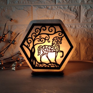 Соляная лампа EcoDecorLamp шестигранная Единорог ХДФ рейтинг