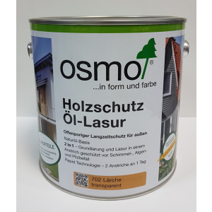 хорошая модель Защитное масло – лазурь OSMO HOLZSCHUTZ ÖL-LASUR 702 (лиственница) 2.5 л.