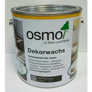 Кольорова олія OSMO DEKORWACHS Intensive töne 3169 – чорна, 0.75 л.