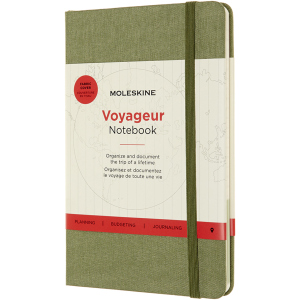 Записная книга Moleskine Voyageur 11.5 х 18 см 208 страниц в линейку Зелений Вяз (8053853603227) лучшая модель в Хмельницком