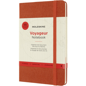 Нотатник Moleskine Voyageur 11.5 х 18 см 208 сторінок у лінійку Червоний Гібіскус (8053853603210)