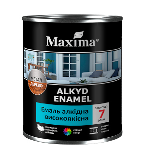 купить Емаль алкідна високоякісна Maxima синій 2,3 кг