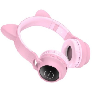 Навушники бездротові Hoco W27 Cat ear pink ТОП в Хмельницькому