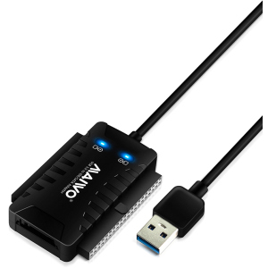 Адаптер Maiwo USB 3.0 - IDE/SATA 2.5''/3.5'' HDD/SSD 5.25'' CD-ROM с блоком питания (K132U3IS)