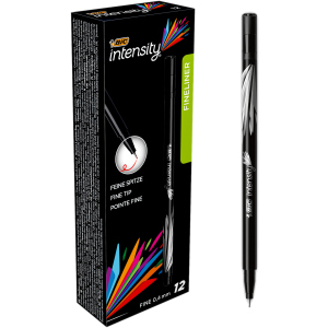 Вкладиші для ручок BIC Intensity Fine Black 12 шт (3086123449206) краща модель в Хмельницькому