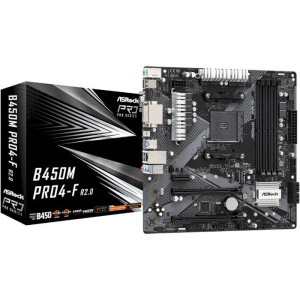 Материнська плата ASROCK B450M Pro4-F R2.0 краща модель в Хмельницькому