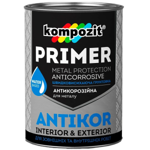 Грунтовка для металла Kompozit ANTIKOR матовая 15кг Красно-коричневая в Хмельницком