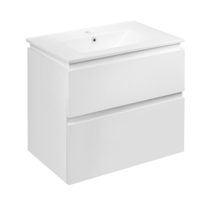 Комплект Qtap Albatross 710х725х460 White тумба підвісна + раковина врізна QT0172TP700D3070CW в Хмельницькому