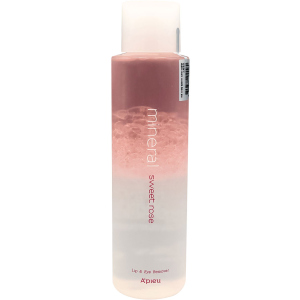 Ремувер для демакіяжу A'pieu Mineral Lip&Eye Remover Sweet Rose для губ та очей 250 мл (8809581455580) краща модель в Хмельницькому