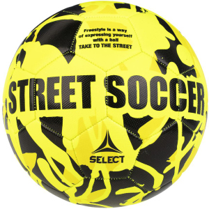 М'яч футбольний Select Street Soccer (102) №4.5 Yellow-Black (5703543232895) краща модель в Хмельницькому