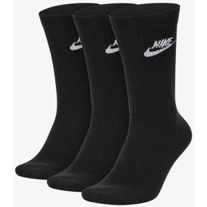 Набір шкарпеток Nike U Nk NSW Evry Essential Crew 3Pr SK0109-010 S (34–38) 3 пари Чорний (193145890350) надійний