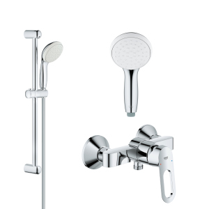 Змішувач для душу з душовим гарнітуром GROHE BauLoop 26129002 (2334000+26162001) ТОП в Хмельницькому