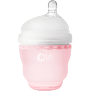 Дитяча силіконова антиколікова пляшечка Olababy GentleBottle Rose Рожевий 120 мл (80450) ТОП в Хмельницькому