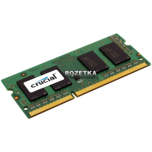 Оперативна пам'ять Crucial Micron SODIMM DDR3L-1600 4096MB PC3-12800 (CT51264BF160B) ТОП в Хмельницькому