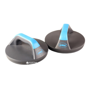 Упори для віджимання LiveUp Push Up Pro 19.5х9 см Blue-Grey (LS9411) ТОП в Хмельницькому