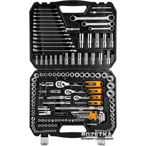 Набір ключів та головок торцевих NEO Tools 1/4", 3/8", 1/2" Cr-V 150 шт (08-668) краща модель в Хмельницькому