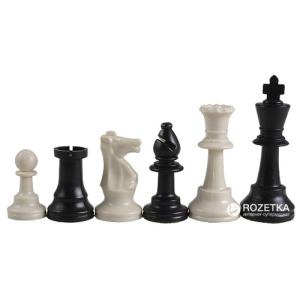 Шахові фігури Schach Queen Стаунтон Пластик Е21 без обтяжувача (20000000012827) в Хмельницькому