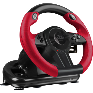 Дротове кермо SPEEDLINK Trailblazer Racing Wheel PC/Xbox One/PS3/PS4 Black/Red (SL-450500-BK) краща модель в Хмельницькому