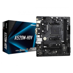 хорошая модель ASRock A520M-HDV Socket AM4