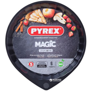 Форма круглая для выпечки пироговPyrex Magic27 см Круглая Черная (MG27BN6) в Хмельницком