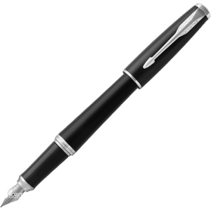 Ручка перьевая Parker Urban 17 Muted Black CT FP F Черная Черно-серебристый корпус (30 111) ТОП в Хмельницком