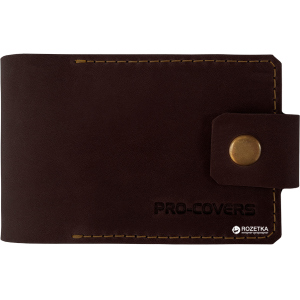 Картхолдер Pro-Covers PC04080035 Темно-коричневий (2504080035009) ТОП в Хмельницькому