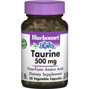 Аминокислота Bluebonnet Nutrition Таурин 500 мг 50 гелевых капсул (743715000841)