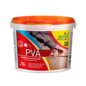 Клей строительный универсальный PVA Nanofarb 5 кг рейтинг
