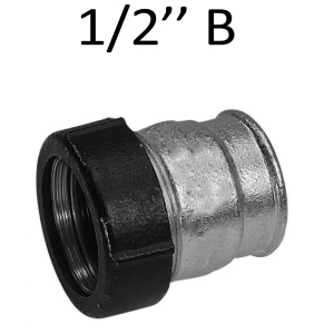 Чавунний з'єднувач, QI, D=1/2'', В GEBO в Хмельницькому