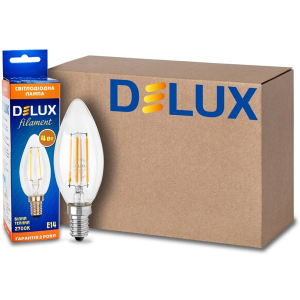 Светодиодная лампа Delux BL37B 4W (410lm) 4000K 220V E14 filament (90017538) - 10 шт надежный