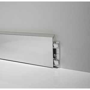 Алюмінієвий плінтус Profilpas Metal line 95 висота 100 мм анодоване срібло (Metal Line 95/10)