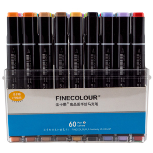 Набір маркерів Finecolour Brush 60 кольорів (EF102-TB60)