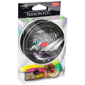 Шнур Mikado Nihonto Fine Braid 150 м 0.08 мм 4.95 кг Black (Z19B-008) в Хмельницькому