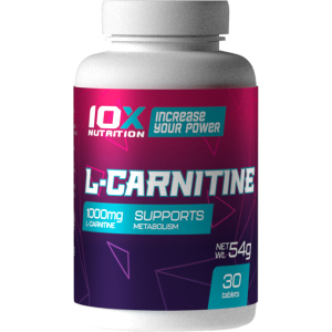 Жиросжигатель 10X Nutrition L-Carnitine 30 таблеток (525272730764) в Хмельницком