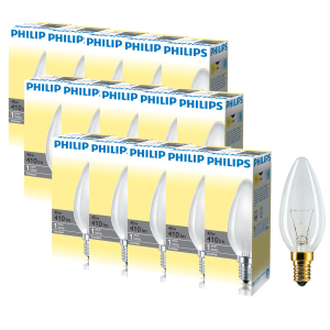 Лампа накаливания Philips 40W E14 230V B35 FR 1CT/10X10F (926000006933R) 15 шт лучшая модель в Хмельницком