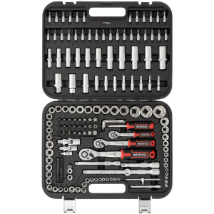 Набор инструментов Intertool Cr-V Storm 1/2" & 3/8" & 1/4" 171 предмет (ET-8171)